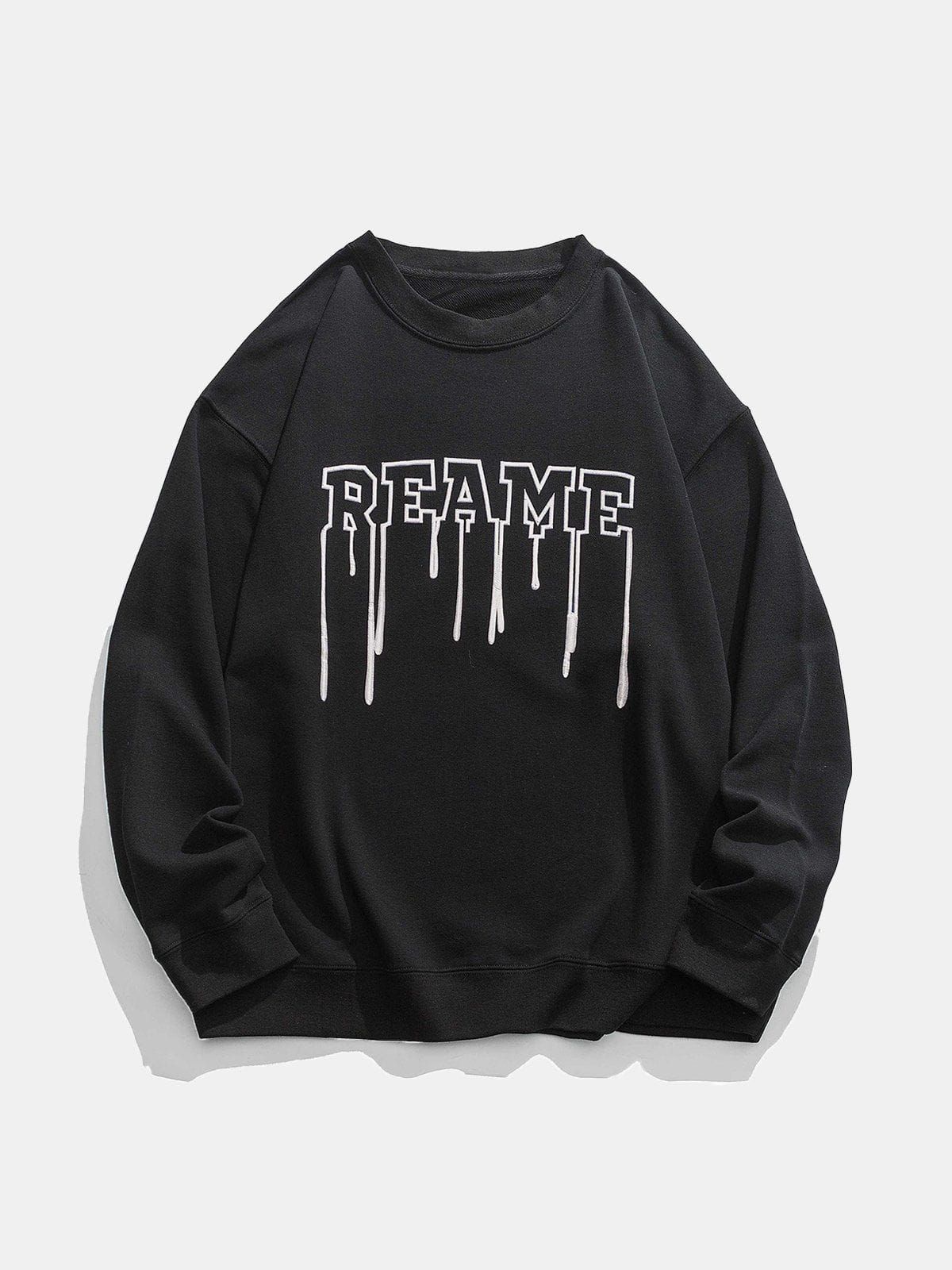 Aelfric Eden Letter Melt Embroidery Sweatshirt sold by Aelfric Eden