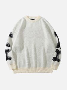 AEL Skeleton Pattern Knit Sweater sold by Aelfric Eden