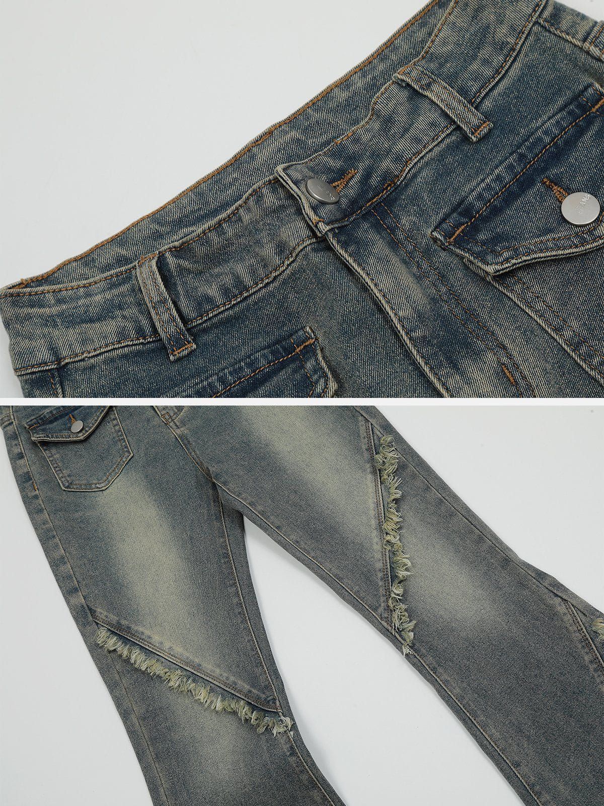 Vintage Raw Flared Jeans sold by Aelfric Eden product image thumbnail 5