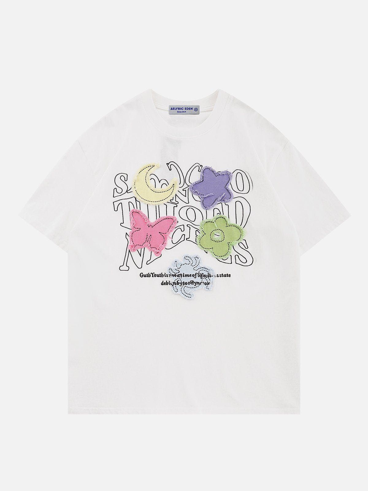 Aelfric Eden Washed Applique Embroidery Tee sold by Aelfric Eden product image thumbnail 2