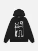 Aelfric Eden Cute Cat Print Hoodie sold by Aelfric Eden