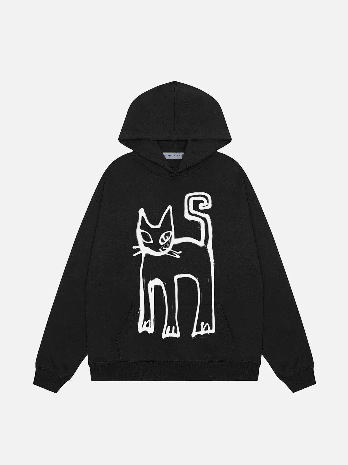 Aelfric Eden Cute Cat Print Hoodie sold by Aelfric Eden product image thumbnail 5