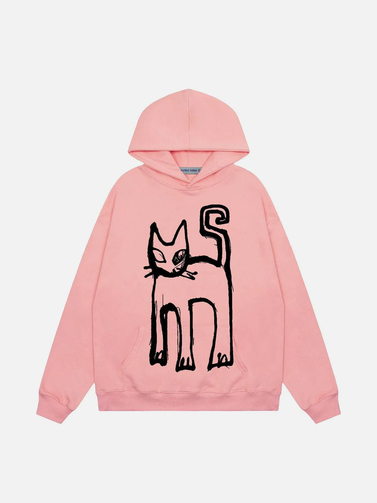 Aelfric Eden Cute Cat Print Hoodie sold by Aelfric Eden product image thumbnail 4