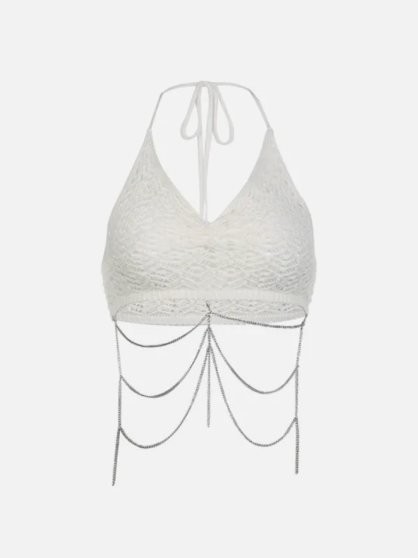 Skeleton Metal Chain Camis Top sold by Aelfric Eden