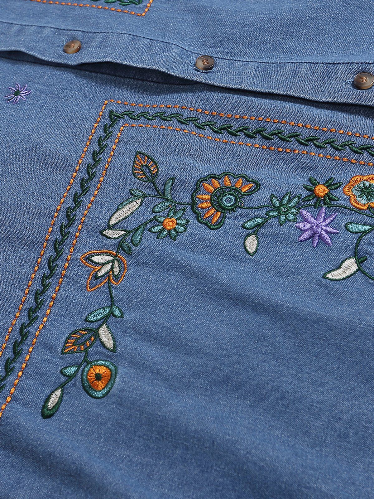 Aelfric Eden 3D Embroidery Short Sleeve Shirt sold by Aelfric Eden product image thumbnail 3