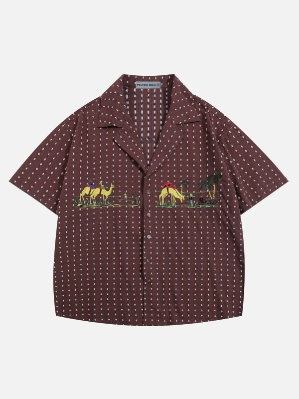 Aelfric Eden Camel Short Sleeve Shirt sold by Aelfric Eden