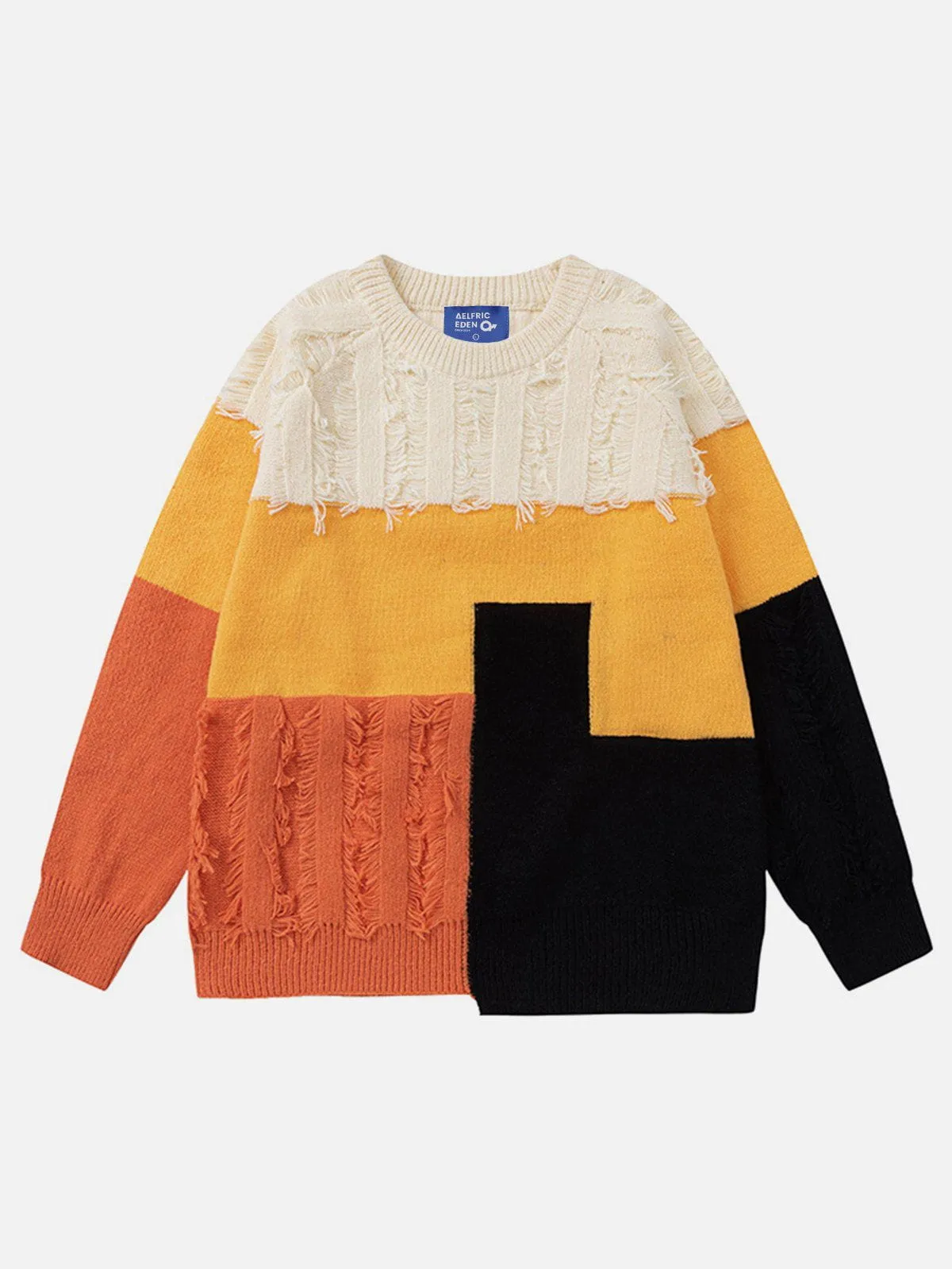 Aelfric Eden Patchwork Fringe Sweater sold by Aelfric Eden product image thumbnail 2