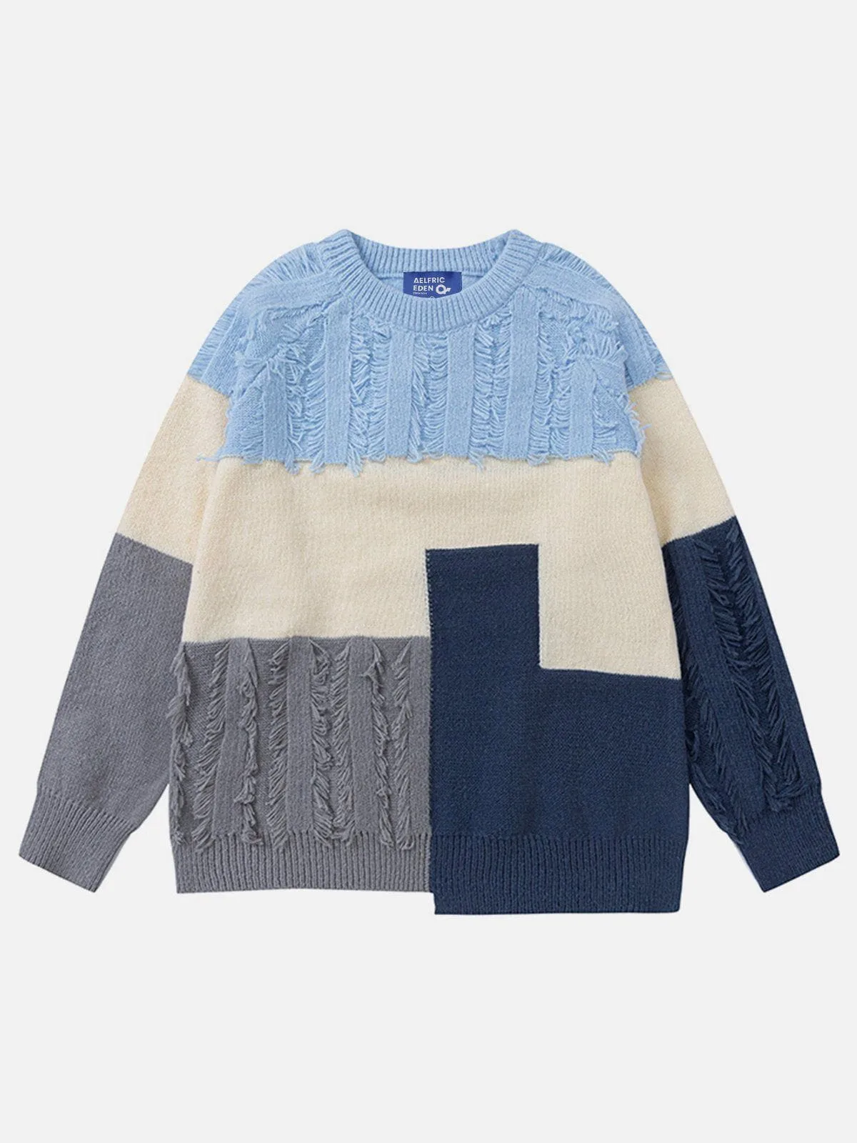 Aelfric Eden Patchwork Fringe Sweater sold by Aelfric Eden