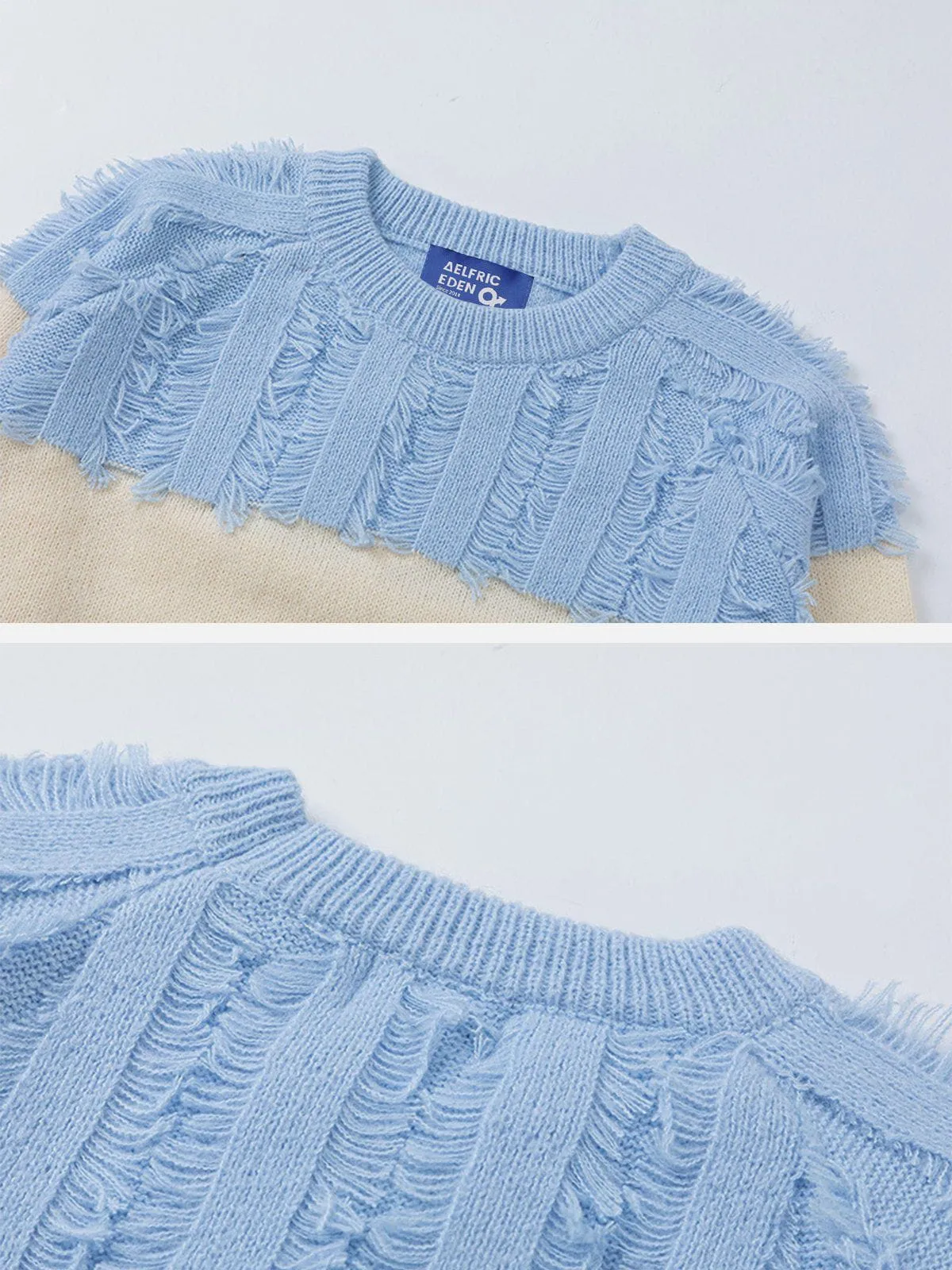 Aelfric Eden Patchwork Fringe Sweater sold by Aelfric Eden product image thumbnail 5