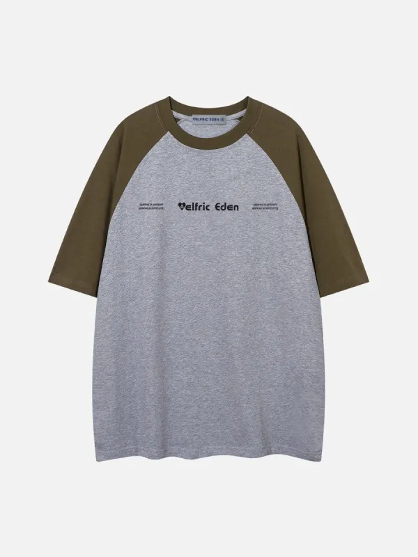 Aelfric Eden Color Blocking Print Tee sold by Aelfric Eden