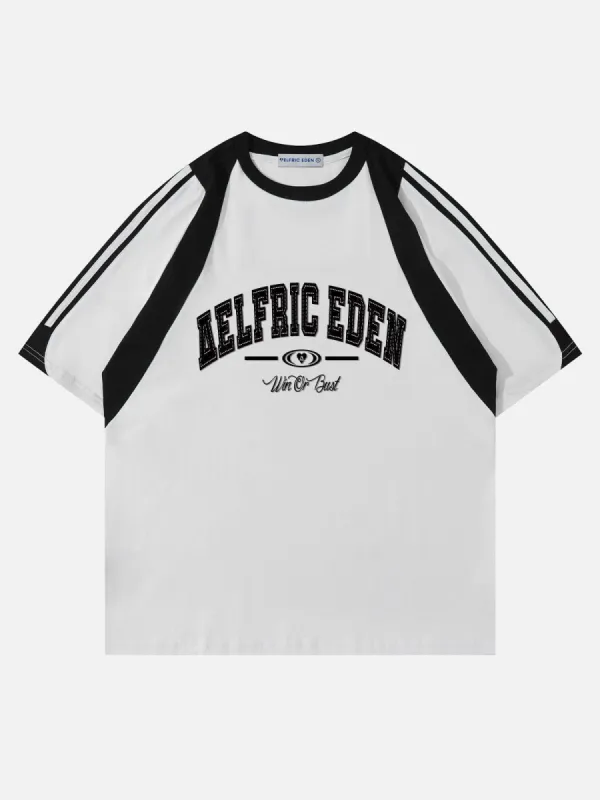 Aelfric Eden Stripe Embroidery Tee sold by Aelfric Eden