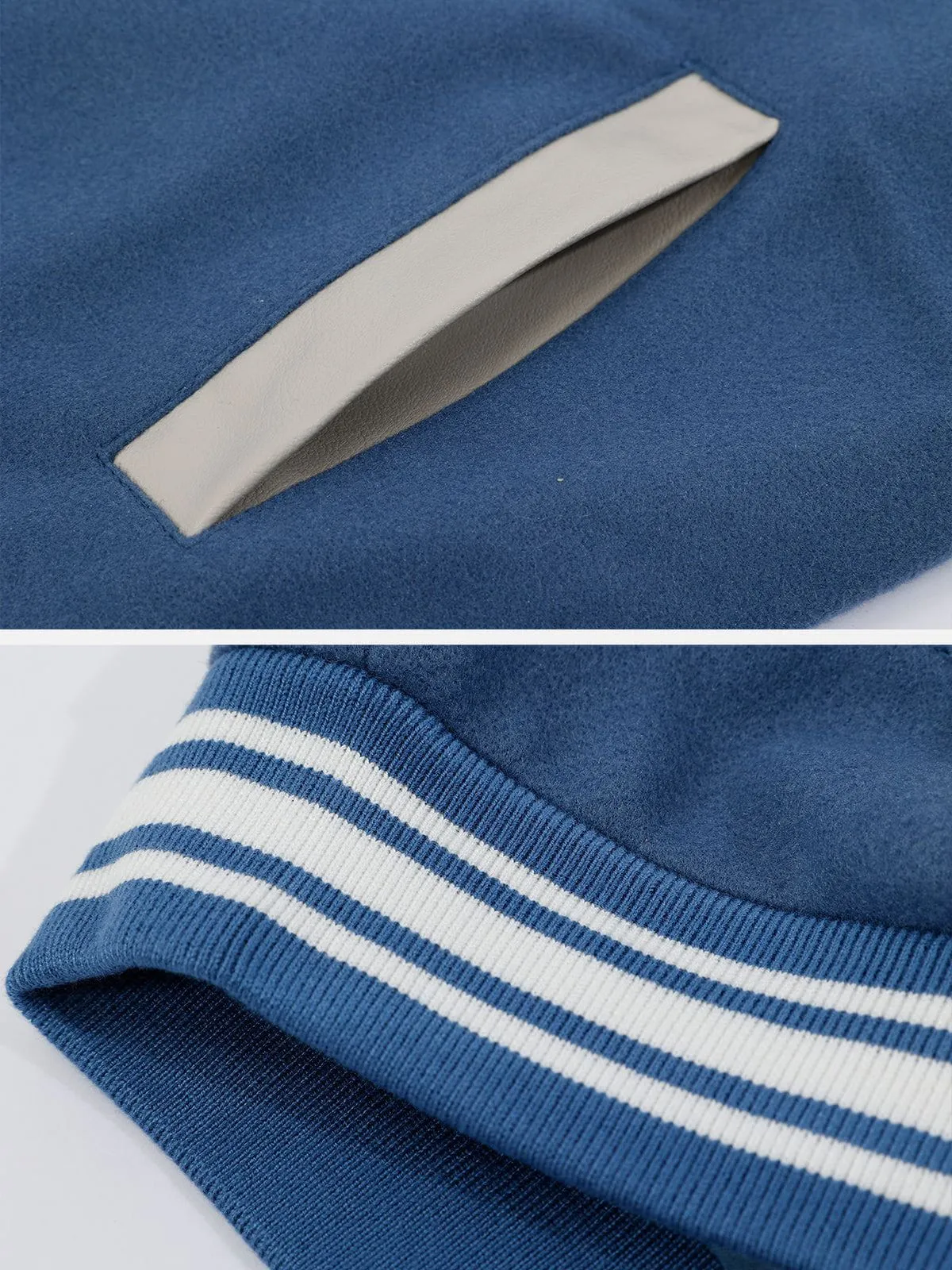 Aelfric Eden Letter Love Foaming Varsity Jacket sold by Aelfric Eden product image thumbnail 5