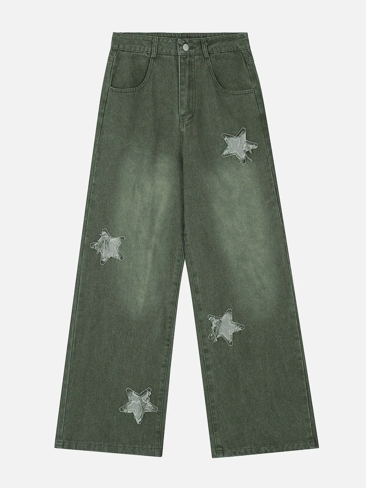 Aelfric Eden Applique Embroidery Star Jeans sold by Aelfric Eden
