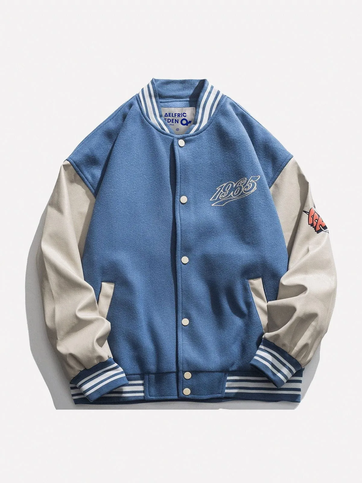 Aelfric Eden Letter Love Foaming Varsity Jacket sold by Aelfric Eden product image thumbnail 3