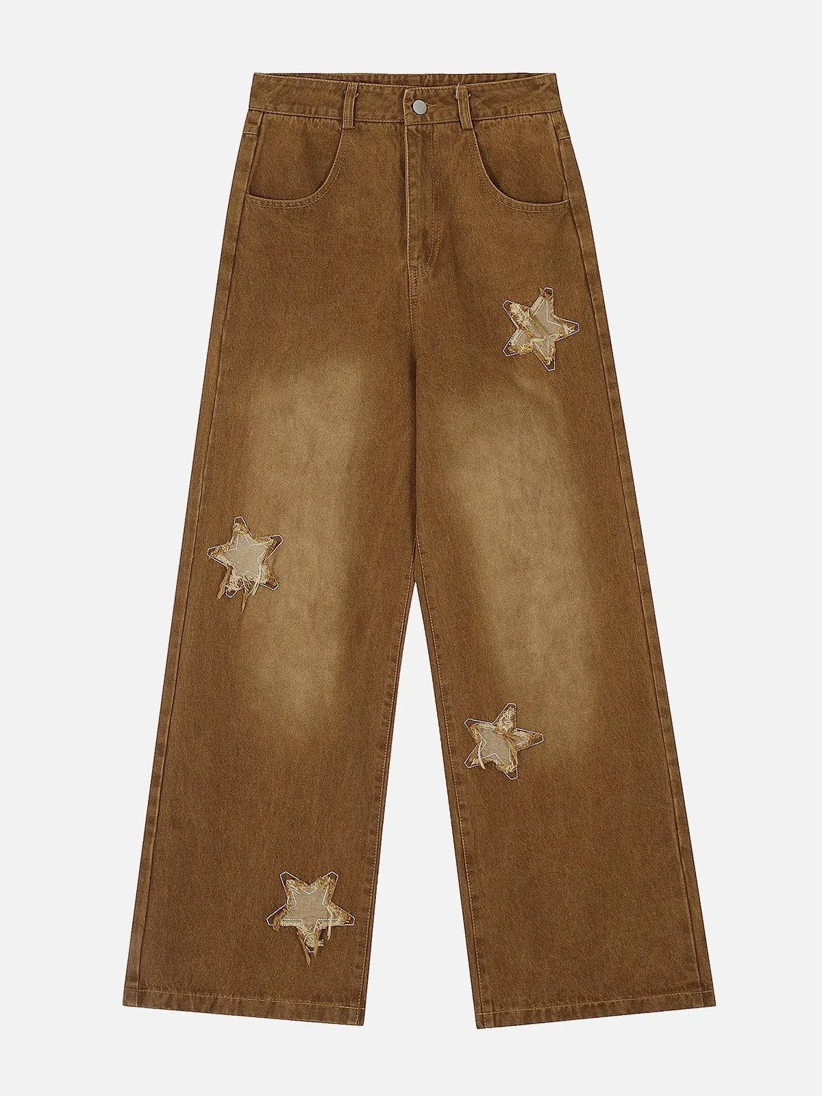 Aelfric Eden Applique Embroidery Star Jeans sold by Aelfric Eden product image thumbnail 2