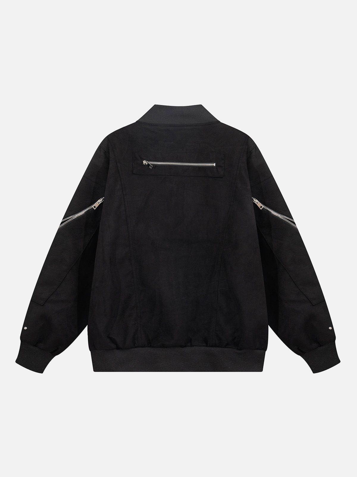 Multi-Zip Suede Bomber Jacket sold by Aelfric Eden product image thumbnail 4