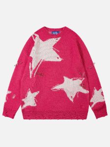 Aelfric Eden Pin Star Jacquard Sweater sold by Aelfric Eden