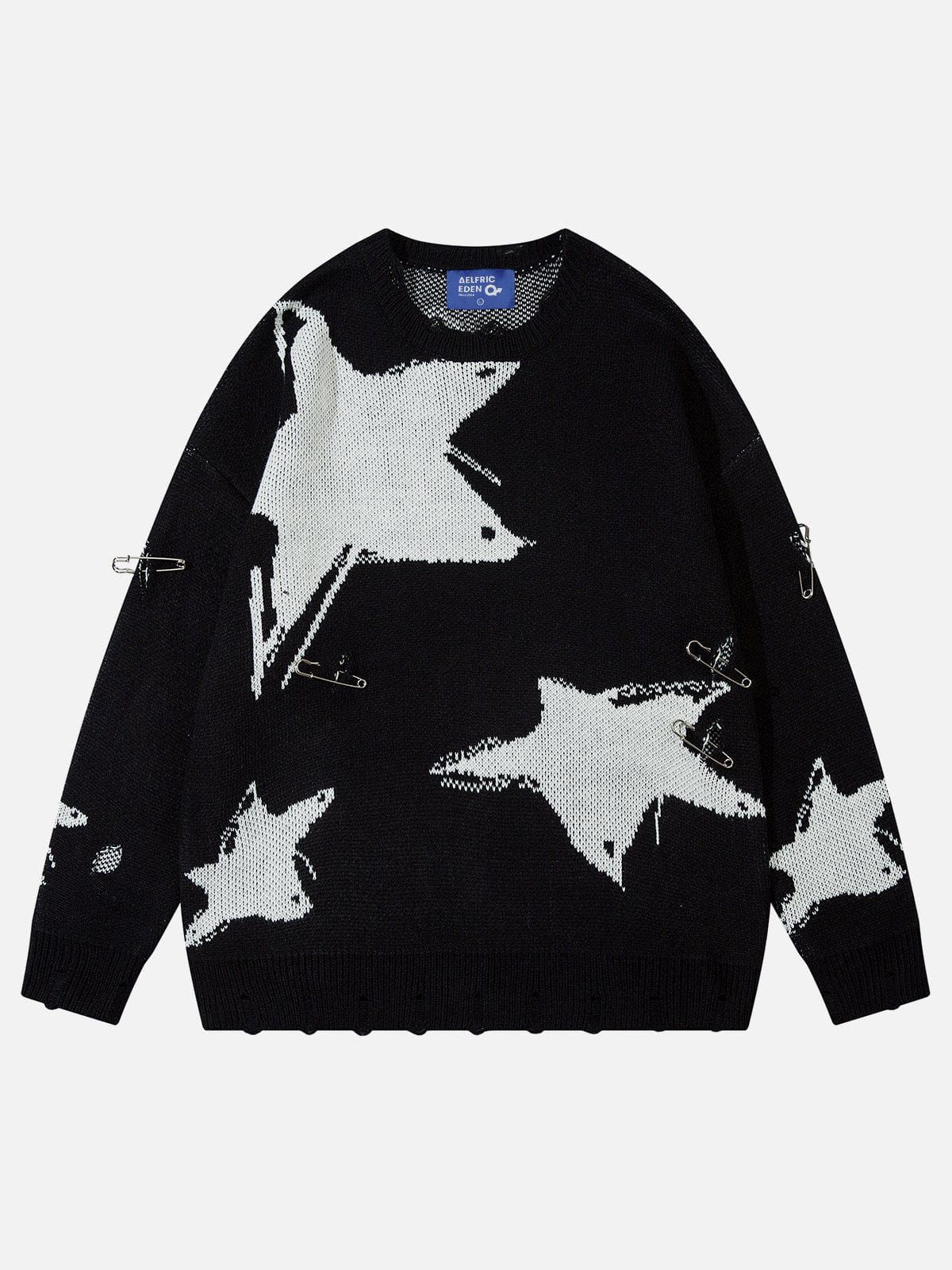 Aelfric Eden Pin Star Jacquard Sweater sold by Aelfric Eden