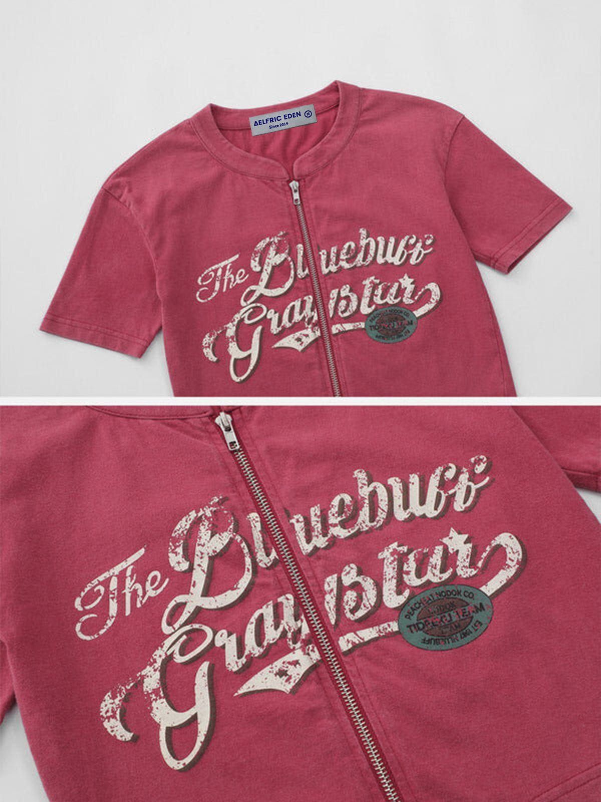 Washed Distressed Letter Print Tee sold by Aelfric Eden product image thumbnail 11