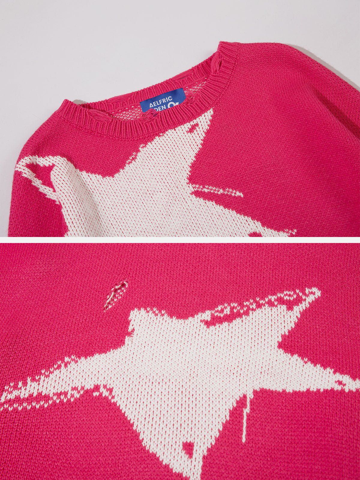Aelfric Eden Pin Star Jacquard Sweater sold by Aelfric Eden product image thumbnail 4