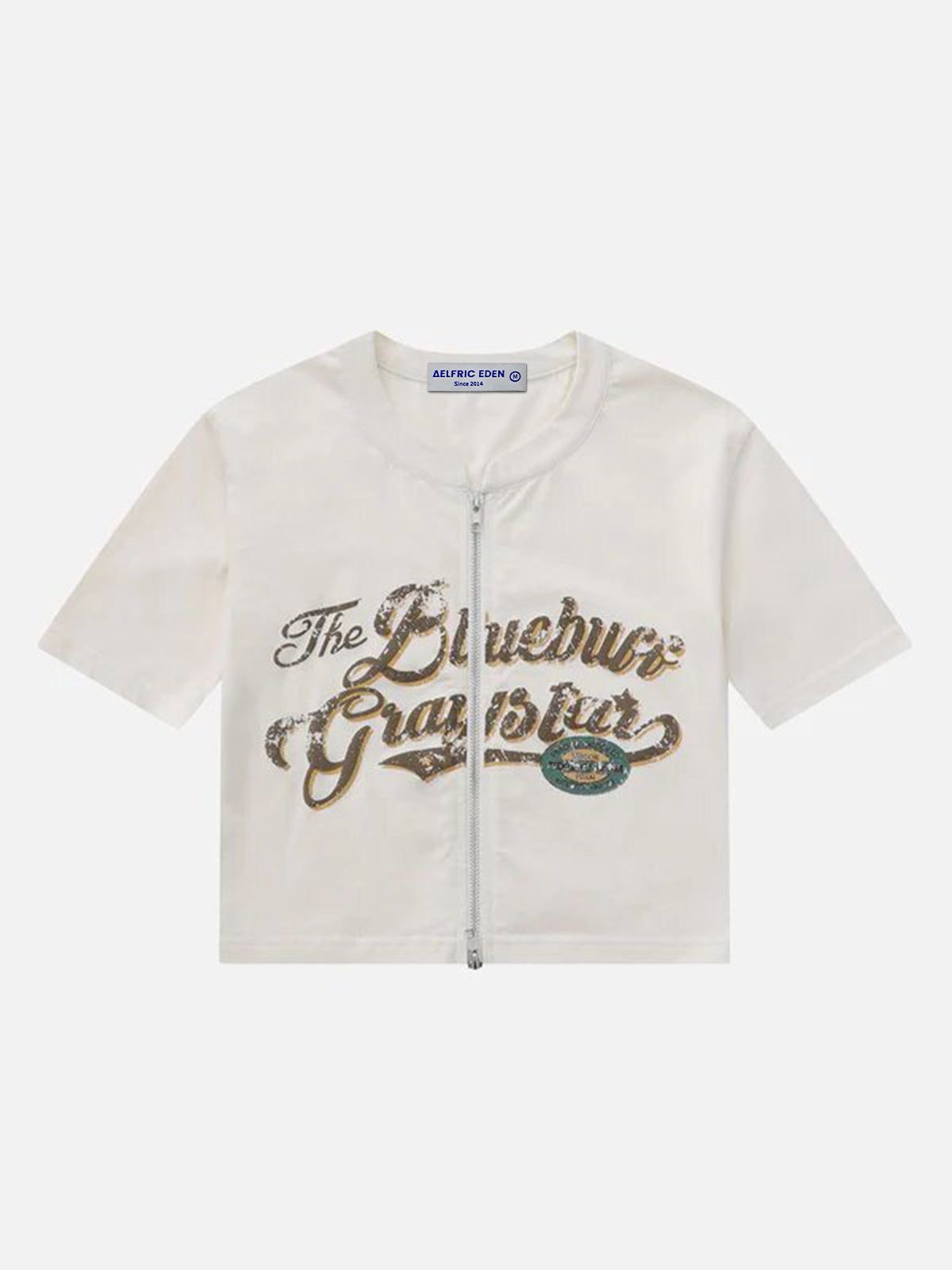 Washed Distressed Letter Print Tee sold by Aelfric Eden product image thumbnail 3