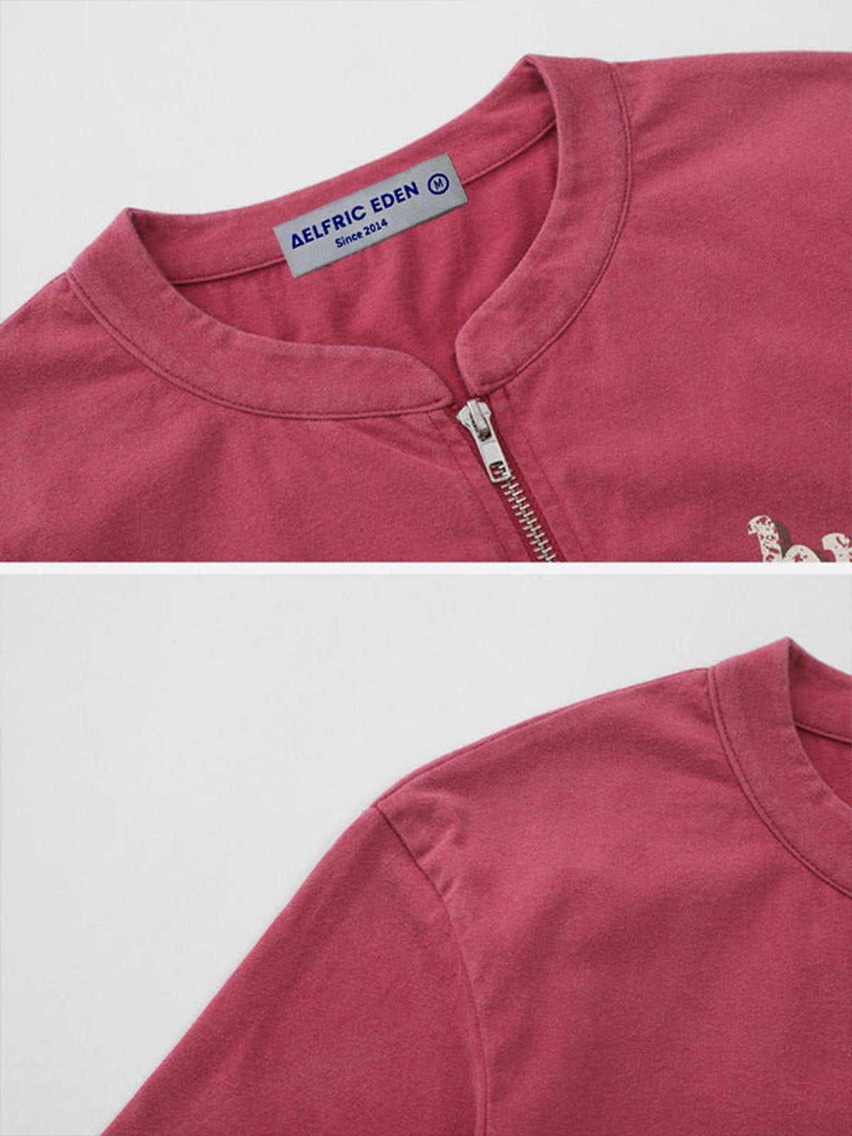 Washed Distressed Letter Print Tee sold by Aelfric Eden product image thumbnail 10