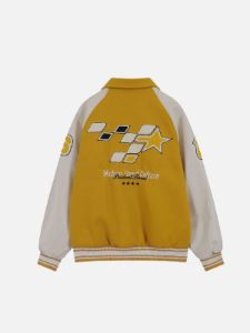 Aelfric Eden Star Embroidery Varsity Jacket sold by Aelfric Eden