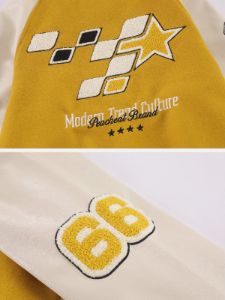 Aelfric Eden Star Embroidery Varsity Jacket sold by Aelfric Eden
