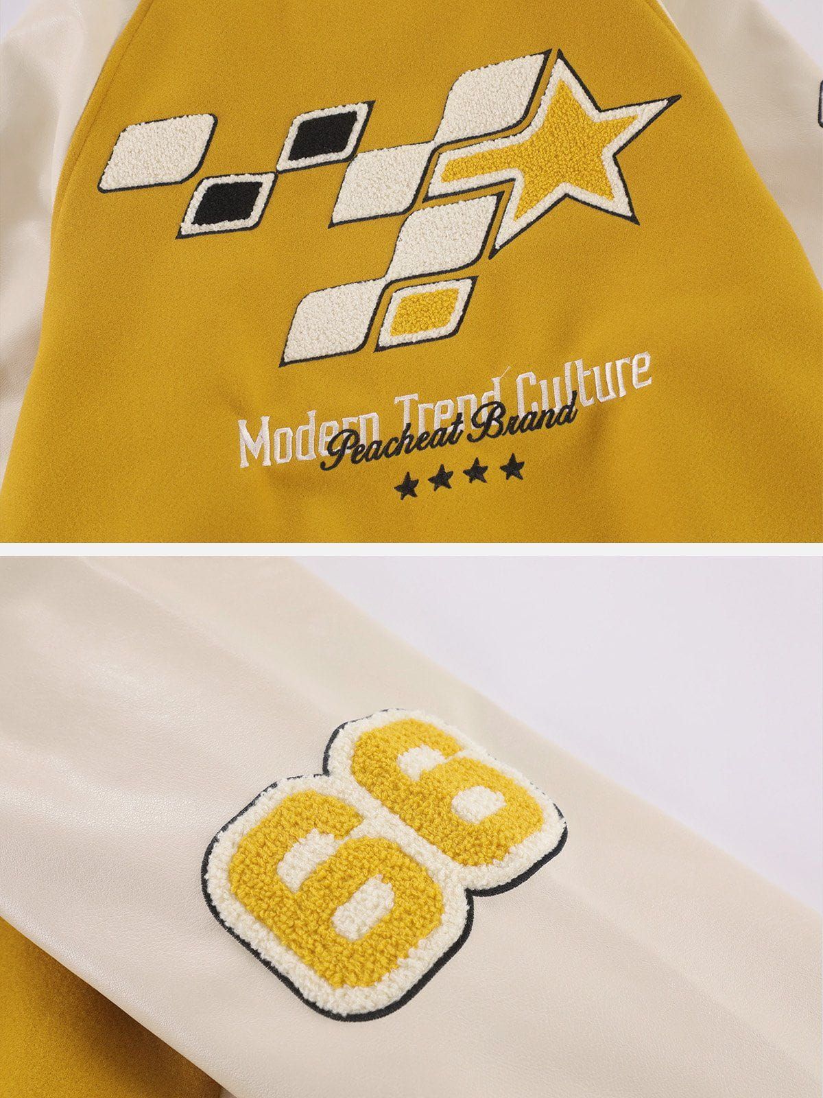 Aelfric Eden Star Embroidery Varsity Jacket sold by Aelfric Eden product image thumbnail 5