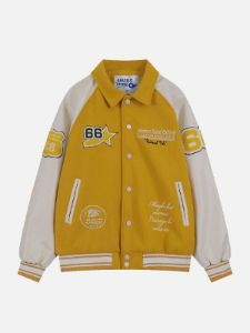 Aelfric Eden Star Embroidery Varsity Jacket sold by Aelfric Eden
