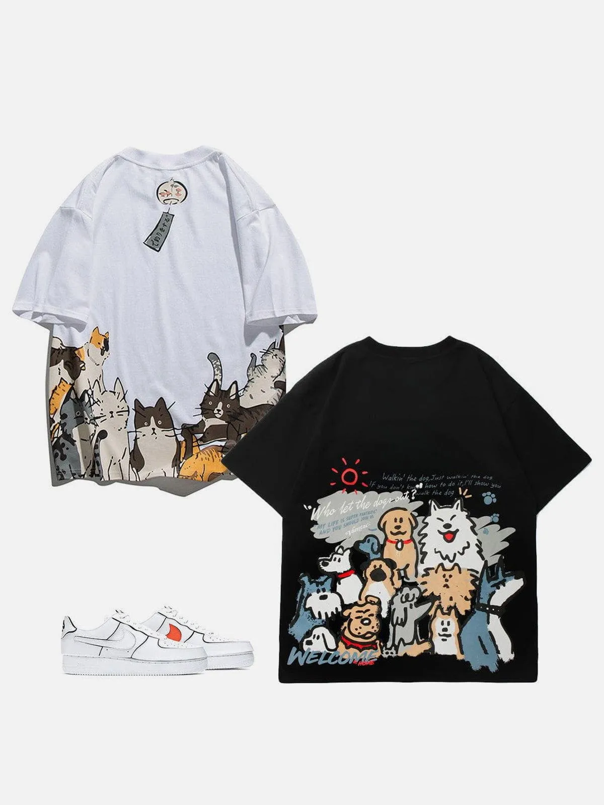 Aelfric Eden Campanula Cat Graffiti Graphic Tee | Parallel