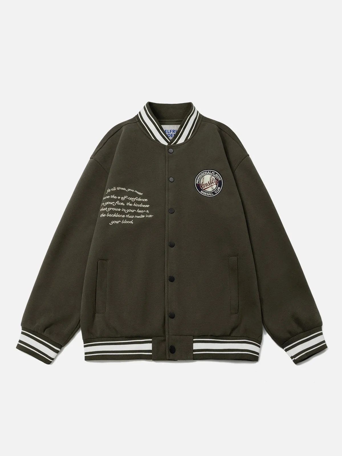 Aelfric Eden Vintage Embroidery Varsity Jacket sold by Aelfric Eden product image thumbnail 2
