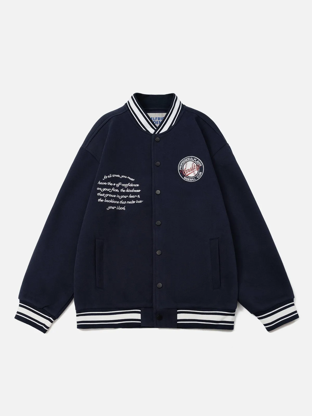 Aelfric Eden Vintage Embroidery Varsity Jacket sold by Aelfric Eden product image thumbnail 3