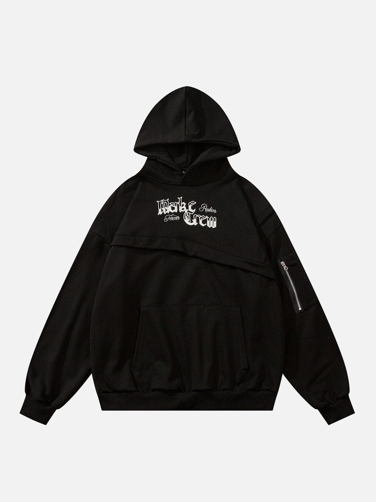 Aelfric Eden Deconstructed Patchwork Embroidery Hoodie sold by Aelfric Eden product image thumbnail 3