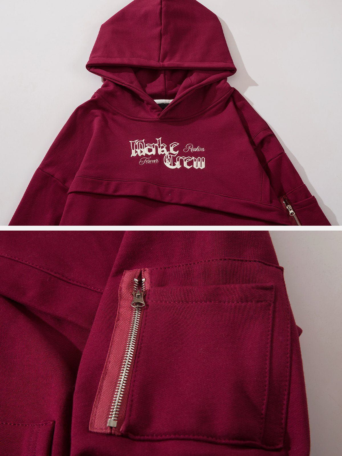 Aelfric Eden Deconstructed Patchwork Embroidery Hoodie sold by Aelfric Eden product image thumbnail 5