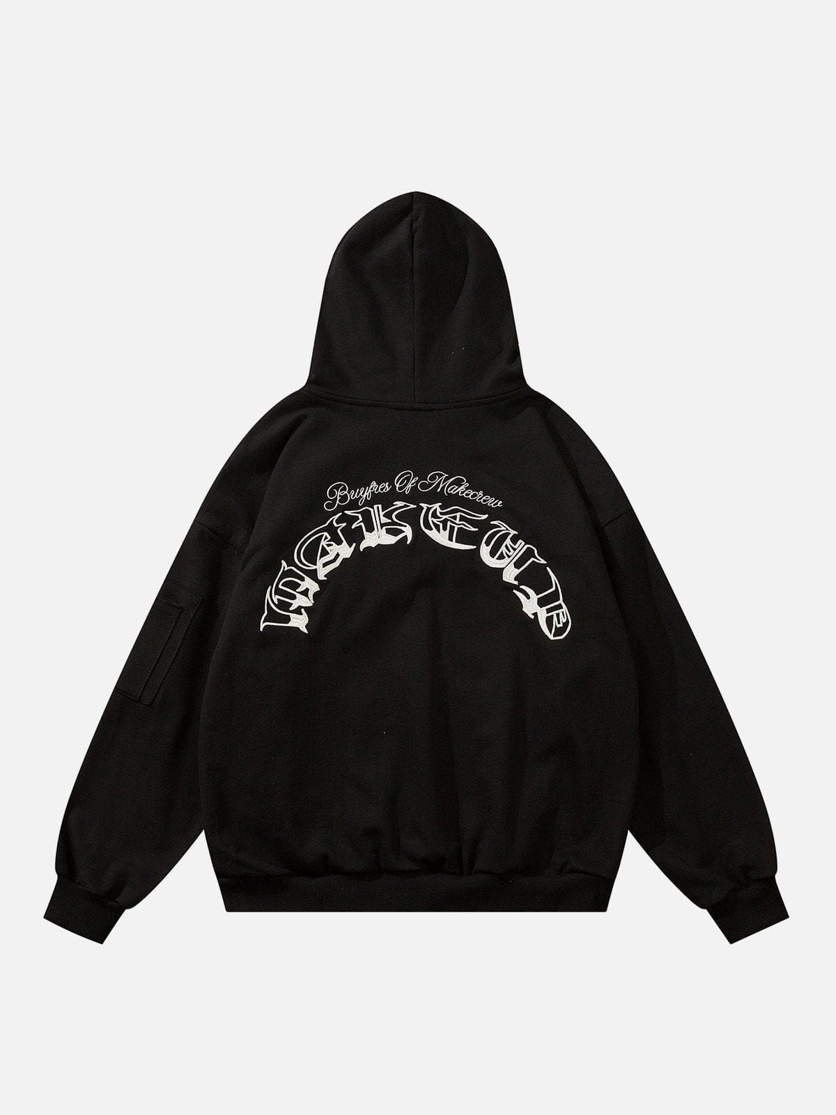 Aelfric Eden Deconstructed Patchwork Embroidery Hoodie sold by Aelfric Eden product image thumbnail 4
