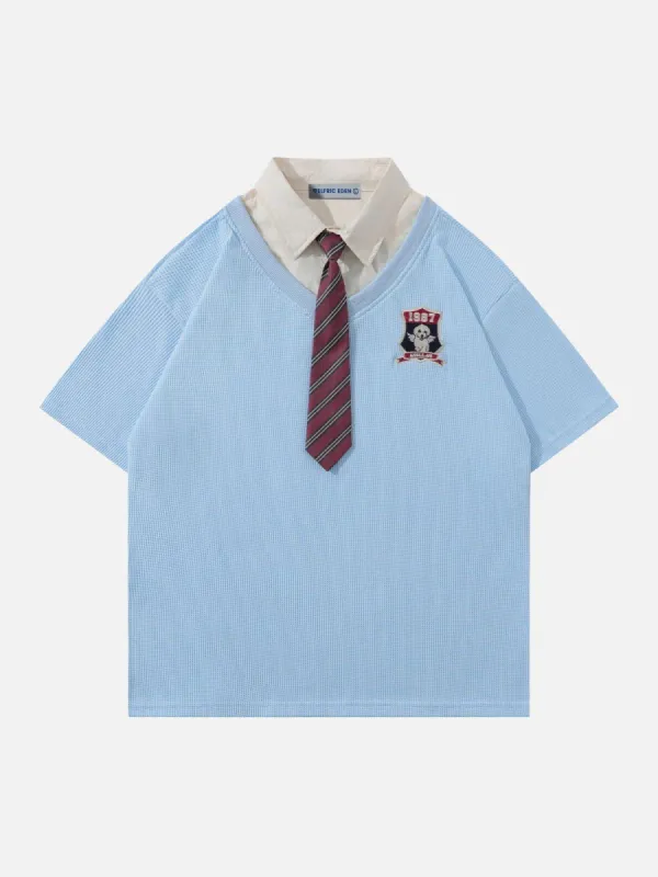 Aelfric Eden Layered Stripe Tie Tee sold by Aelfric Eden