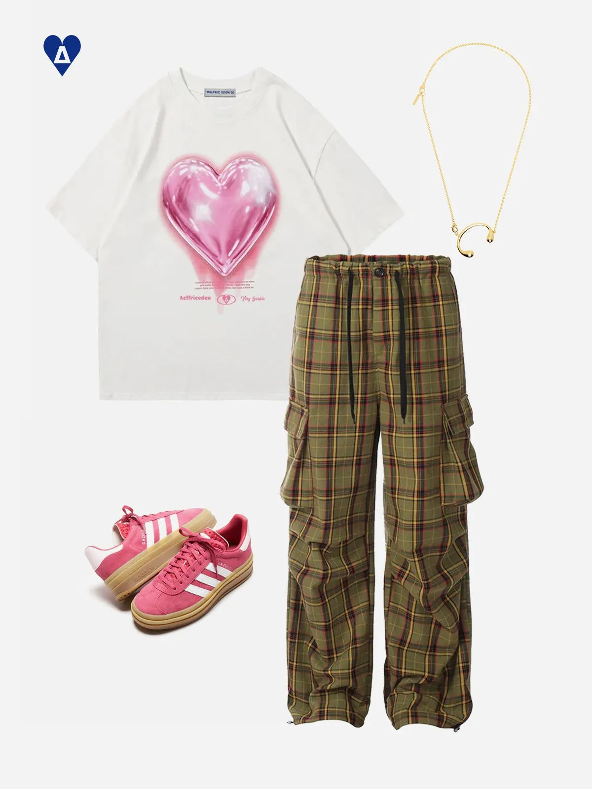 Aelfric Eden Plaid Wrinkle Cargo Pants sold by Aelfric Eden product image thumbnail 3