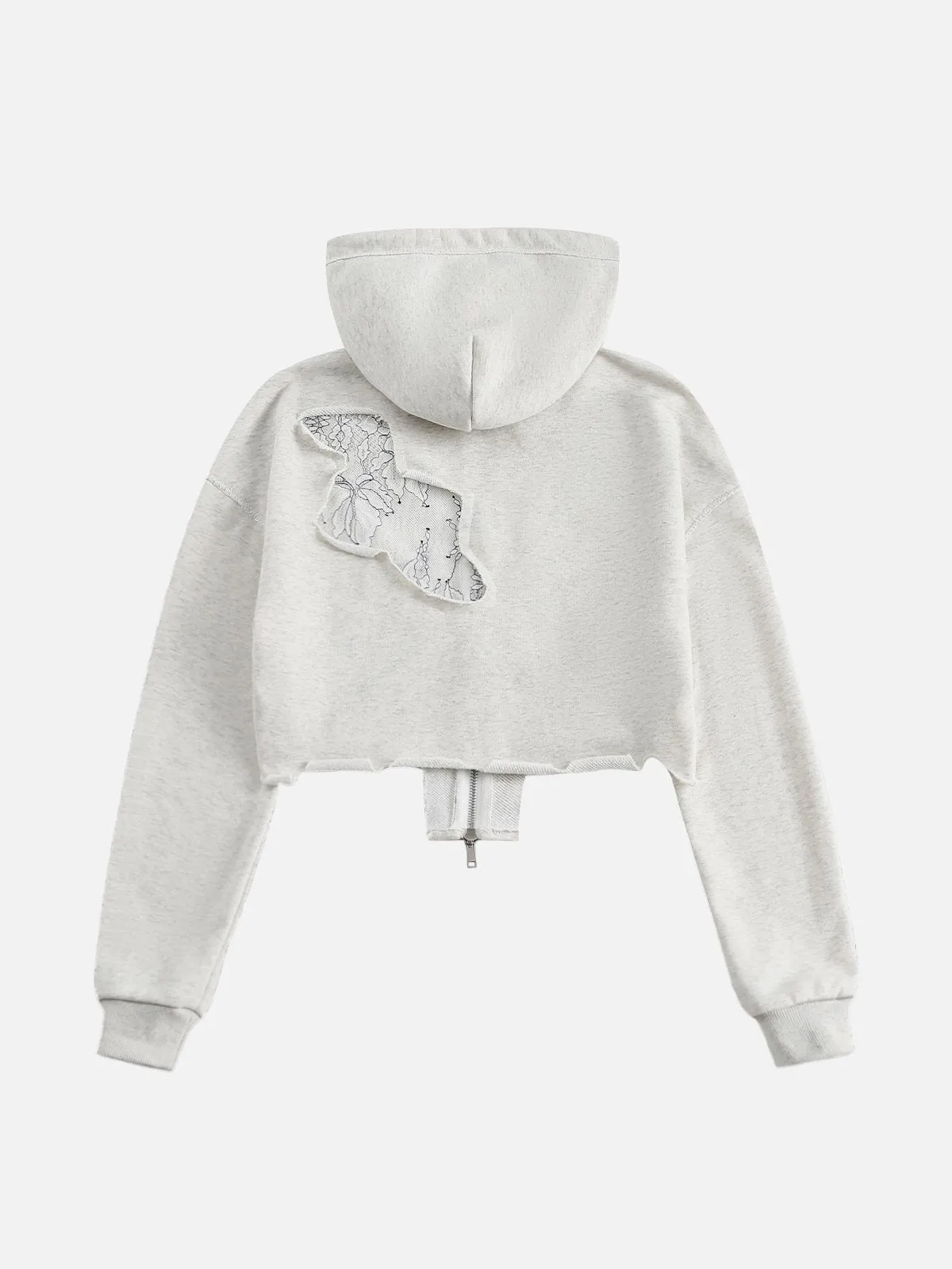 Aelfric Eden Flower Lace Zip Up Hoodie sold by Aelfric Eden product image thumbnail 3