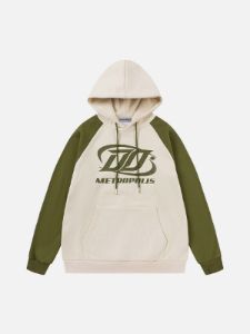 Aelfric Eden Color Blocking Print Hoodie sold by Aelfric Eden
