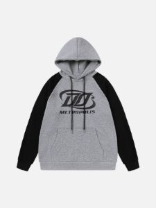 Aelfric Eden Color Blocking Print Hoodie sold by Aelfric Eden