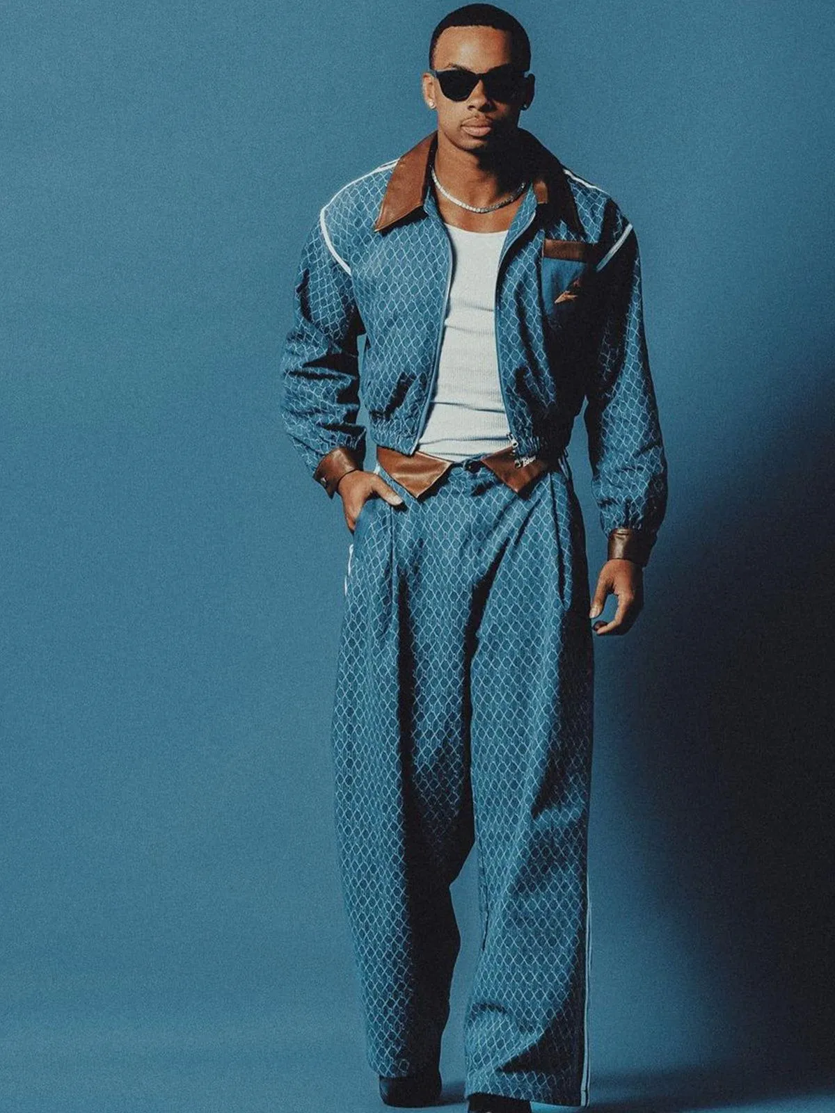 Aelfric Eden Vintage Denim Jacquard Cropped Jacket sold by Aelfric Eden product image thumbnail 5