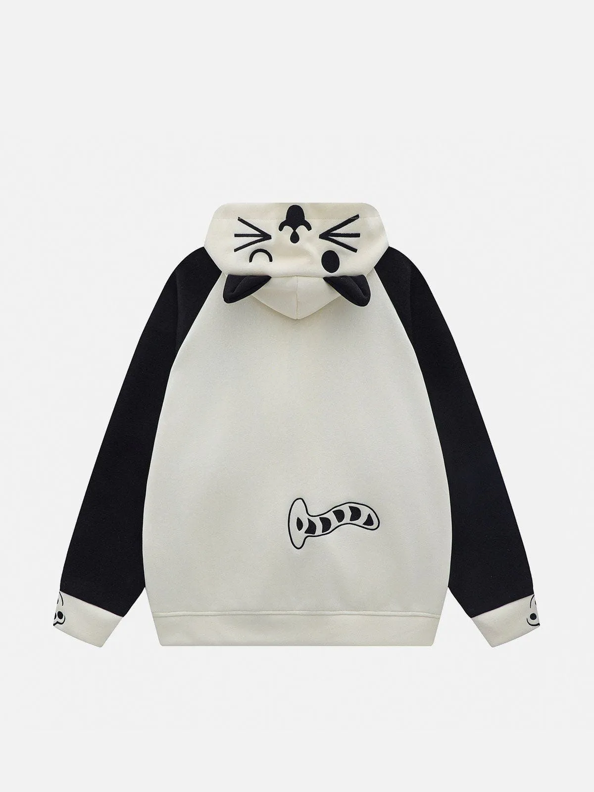 Aelfric Eden Color Blocking Cat Hoodie sold by Aelfric Eden product image thumbnail 3