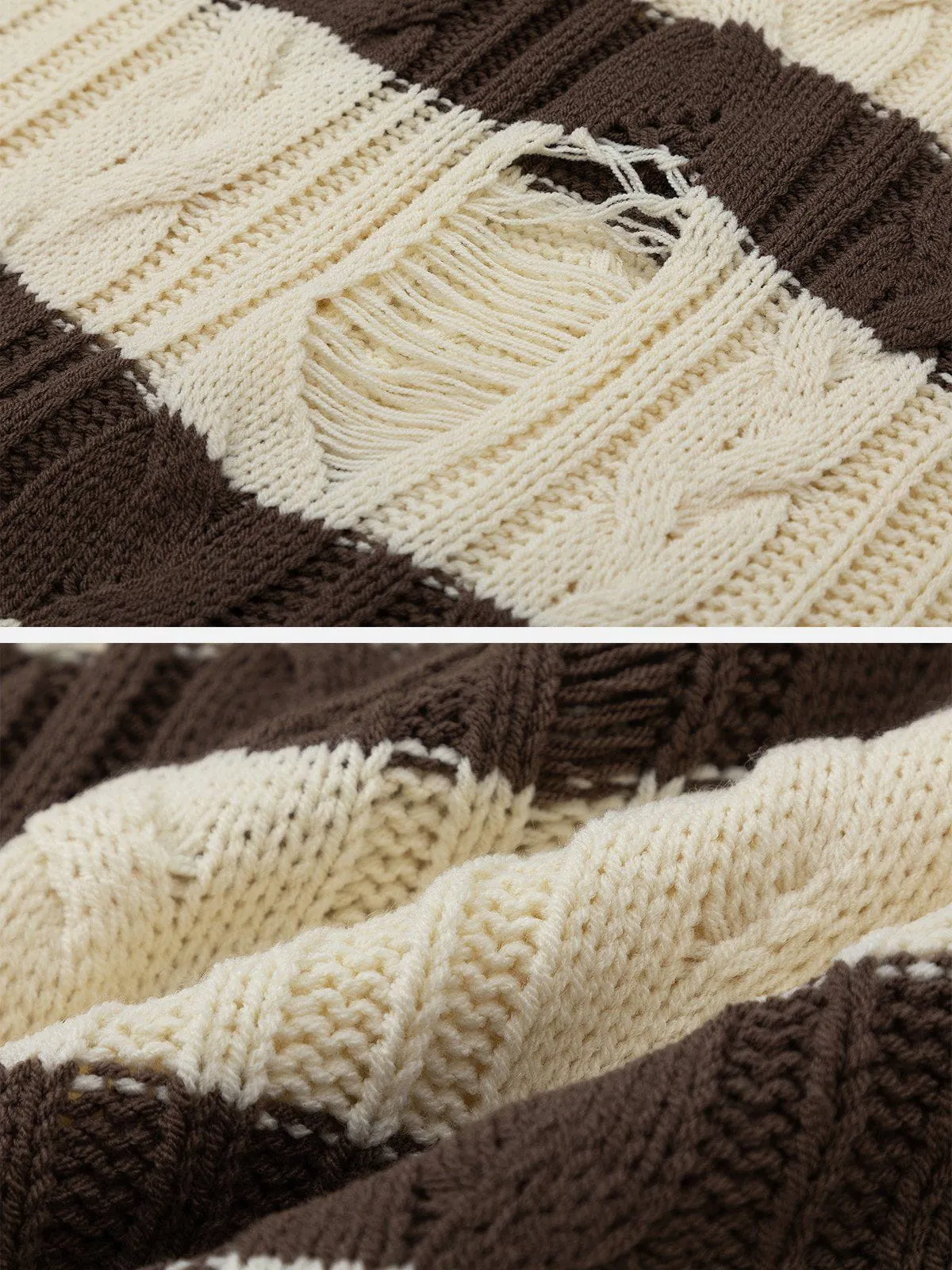 Aelfric Eden Stripe Distressed Sweater sold by Aelfric Eden product image thumbnail 5