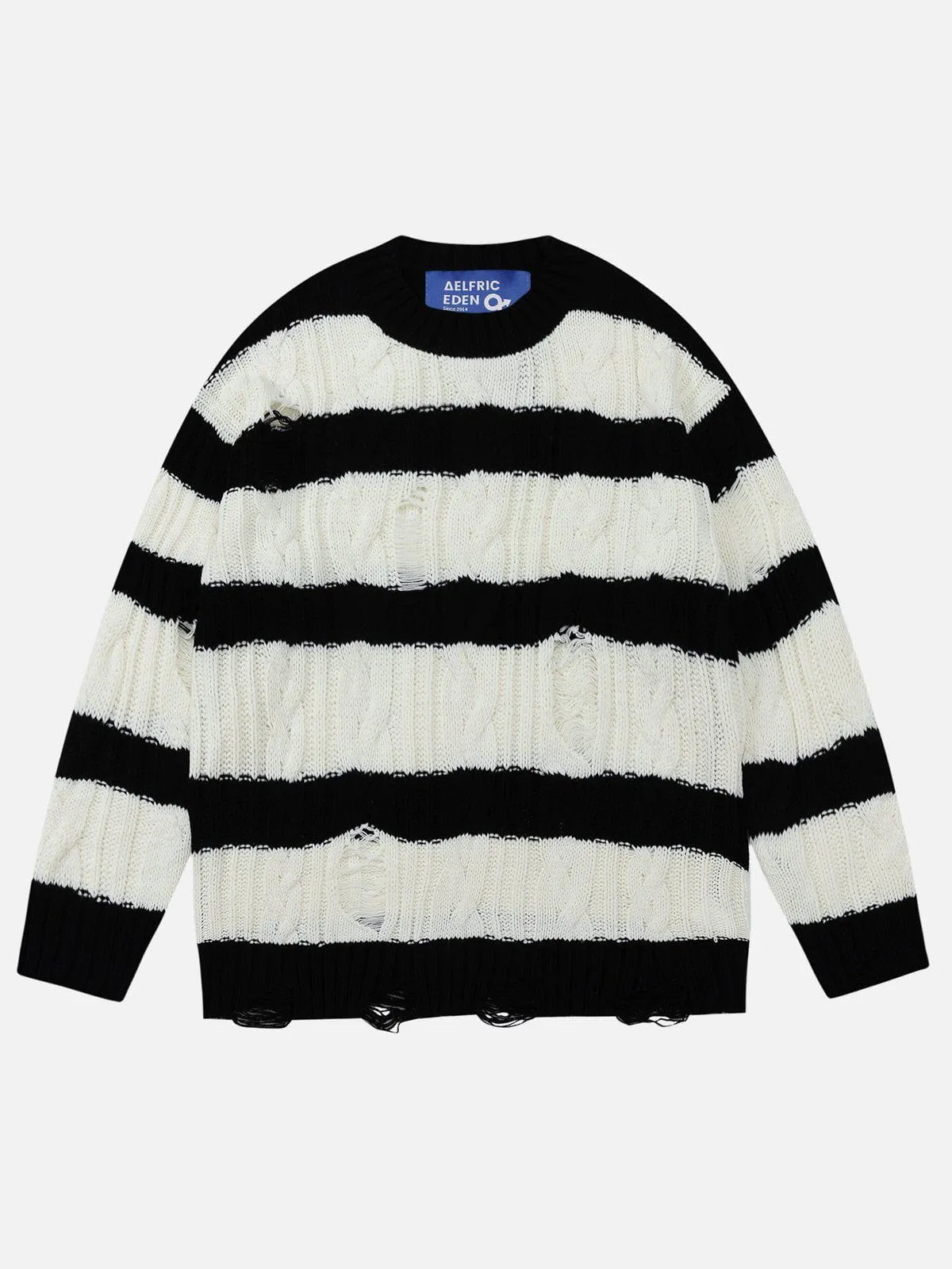Aelfric Eden Stripe Distressed Sweater sold by Aelfric Eden product image thumbnail 3