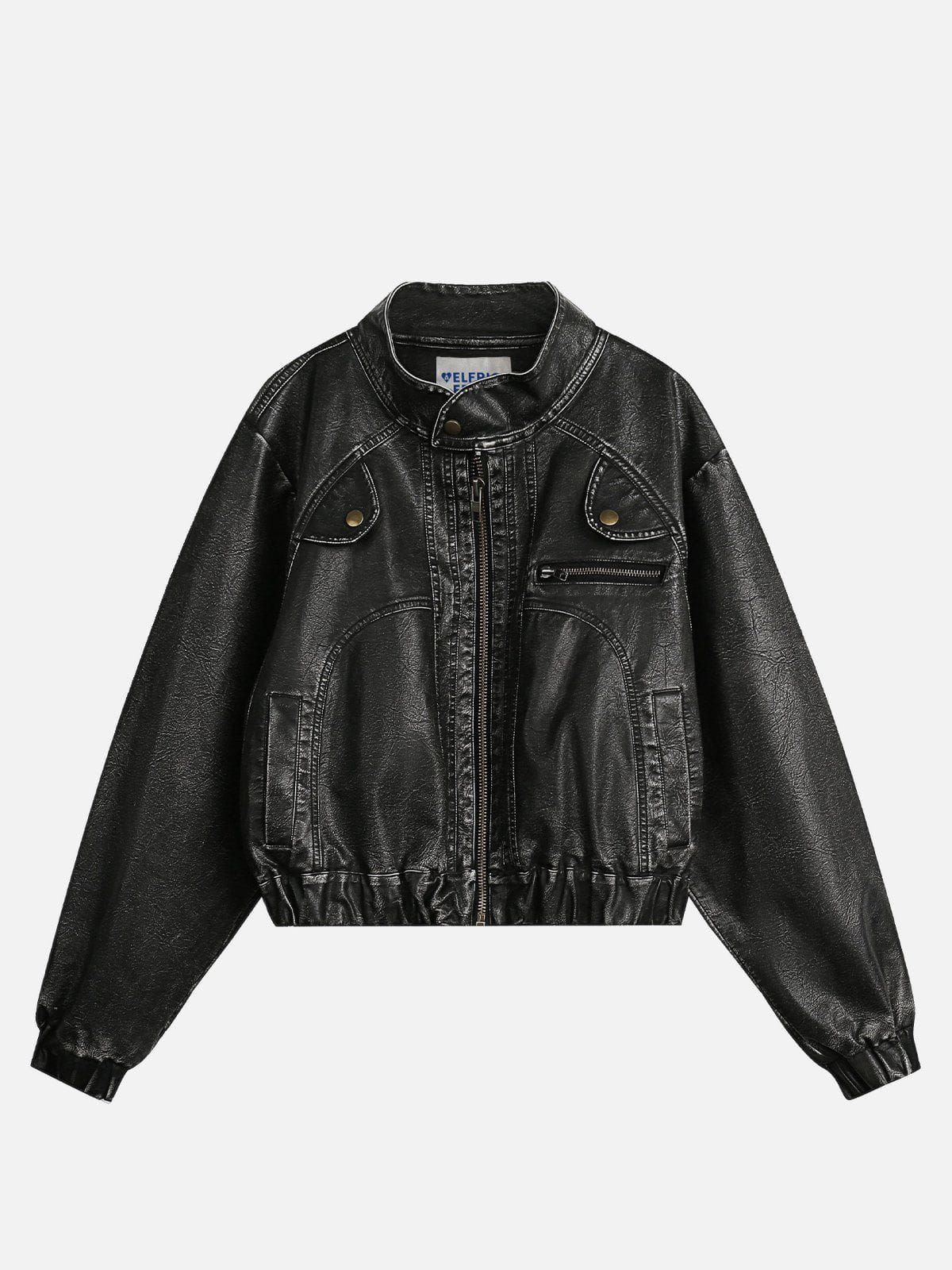 Washed Faux Leather Racing Jacket sold by Aelfric Eden