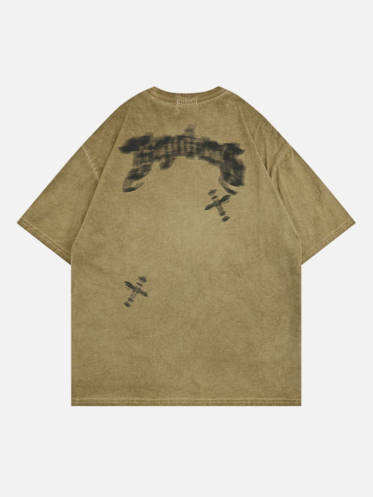 Aelfric Eden Motion Blur Print Shadow Tee sold by Aelfric Eden product image thumbnail 2