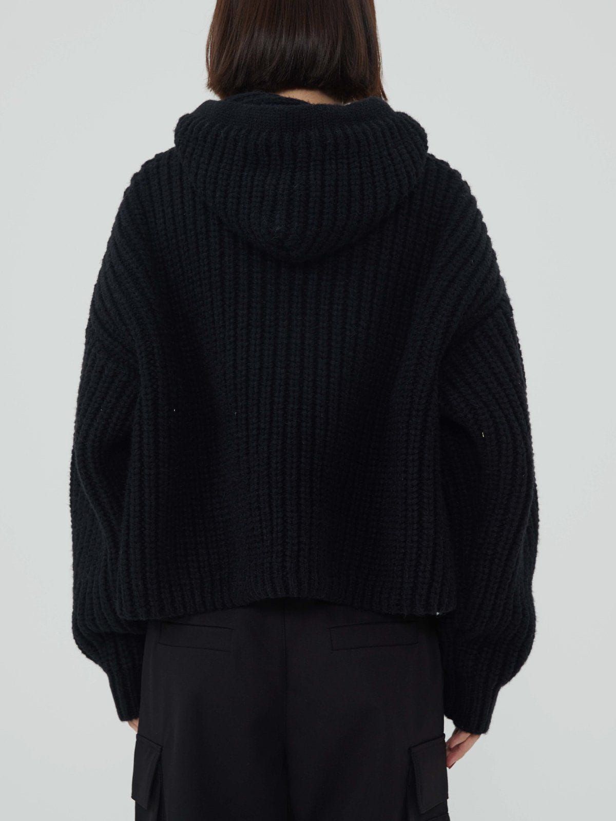 Pentagram Crop Knit Hoodie sold by Aelfric Eden product image thumbnail 5