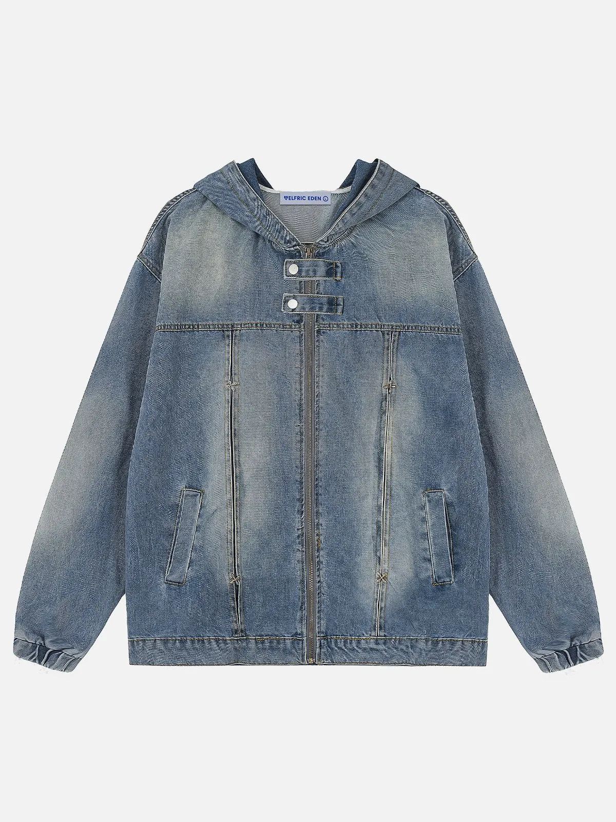 Aelfric Eden Vintage Washed Denim Zip Up Hoodie sold by Aelfric Eden