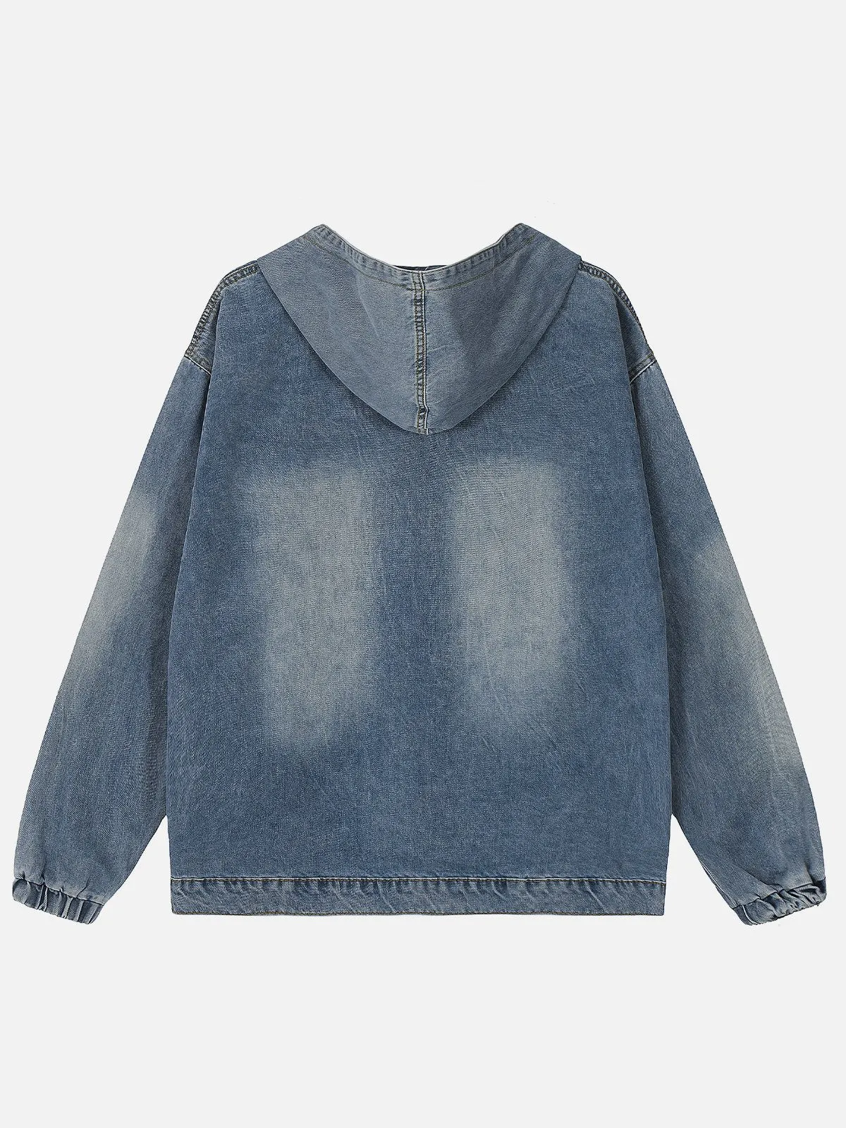 Aelfric Eden Vintage Washed Denim Zip Up Hoodie sold by Aelfric Eden product image thumbnail 2